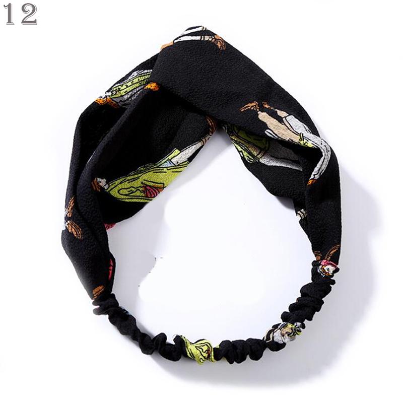 Fashion Women Girls Summer Bohemian Hair Bands Print Headbands Vintage Cross Turban Bandage Bandanas HairBands Hair Accessories