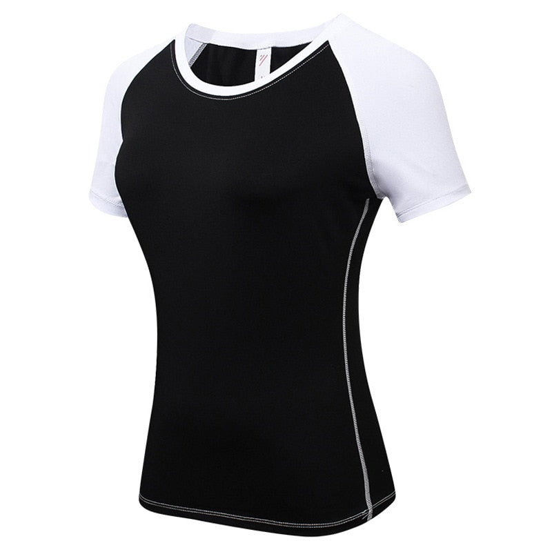 Gym T shirt Compression Tights Women's Sport Tshirt Quick Drying Rashguad Running Tops Fitness Tees Jogger Jogging Blouse Jersey