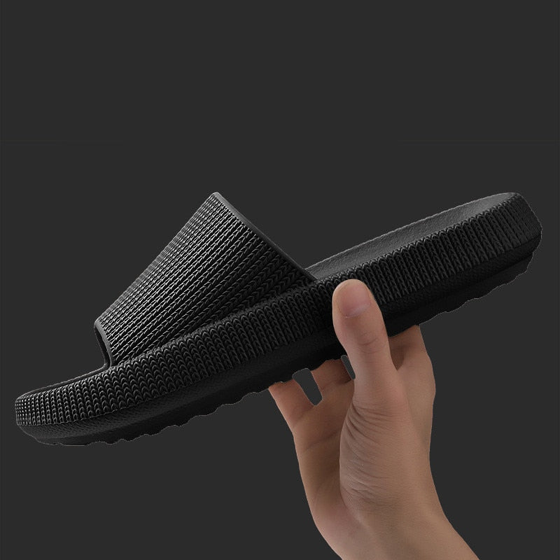 4cm Thick Platform Women&#39;s Slippers Summer Beach Eva Soft Slide Sandals Leisure Men Indoor Bathroom Shoes Anti-slip Dropshipping