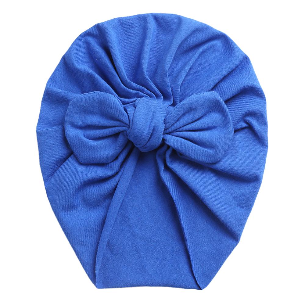 Solid Baby Cotton Beanies Cute Bear Ear Bowknot Turban Hats Sweet Soft 0-4T Elastic Caps for Newborn Baby Boy Girls Headwraps