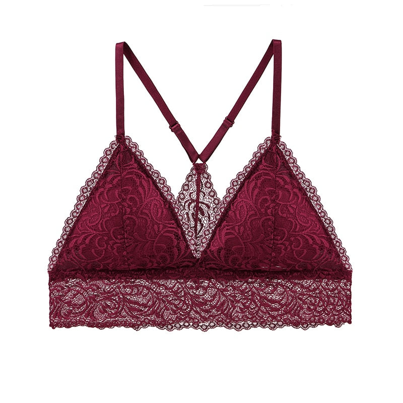 Lace Sexy Bra French Style Lingerie Wireless Thin Underwear Sexy Bralette Soft Push Up Bras For Women Free Shipping New BANNIROU