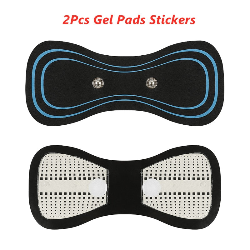 Mini Electric Neck Massager Pad Low Frequency Pulse Stimulator Stickers Shoulder Cervical Vertebra Muscle Relief Pain Massage