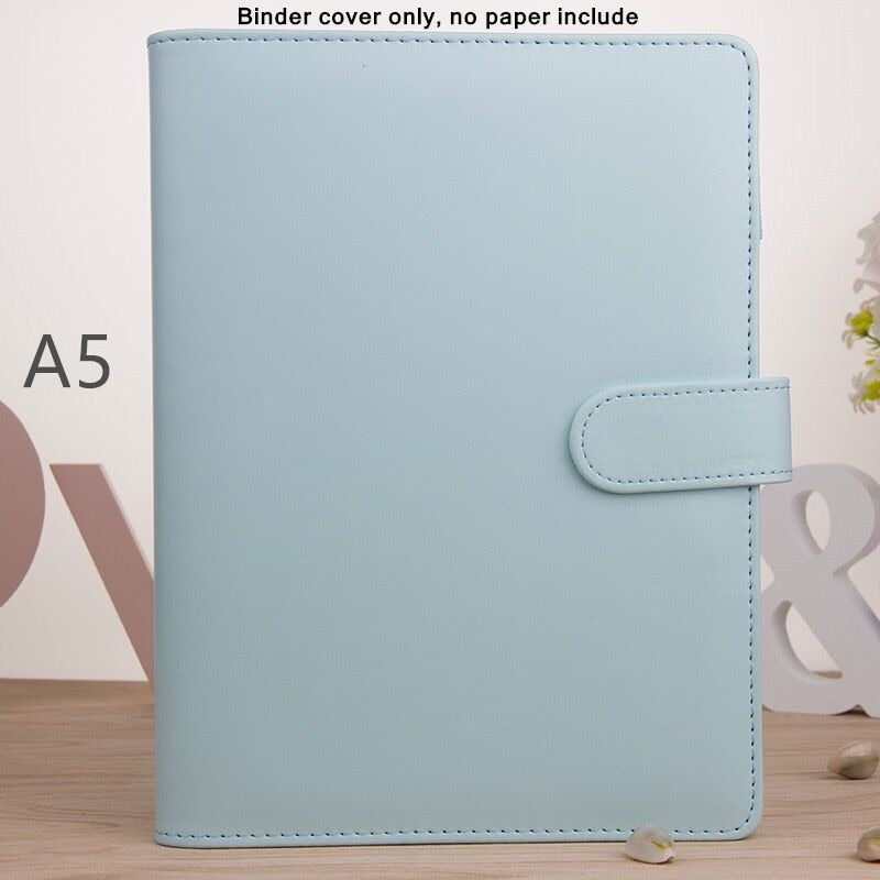 MINKYS Macaroon Color A6/A5 PU Leather DIY Binder Photocards Collect Book Diary Agenda Planner Bullet Cover Album Stationery