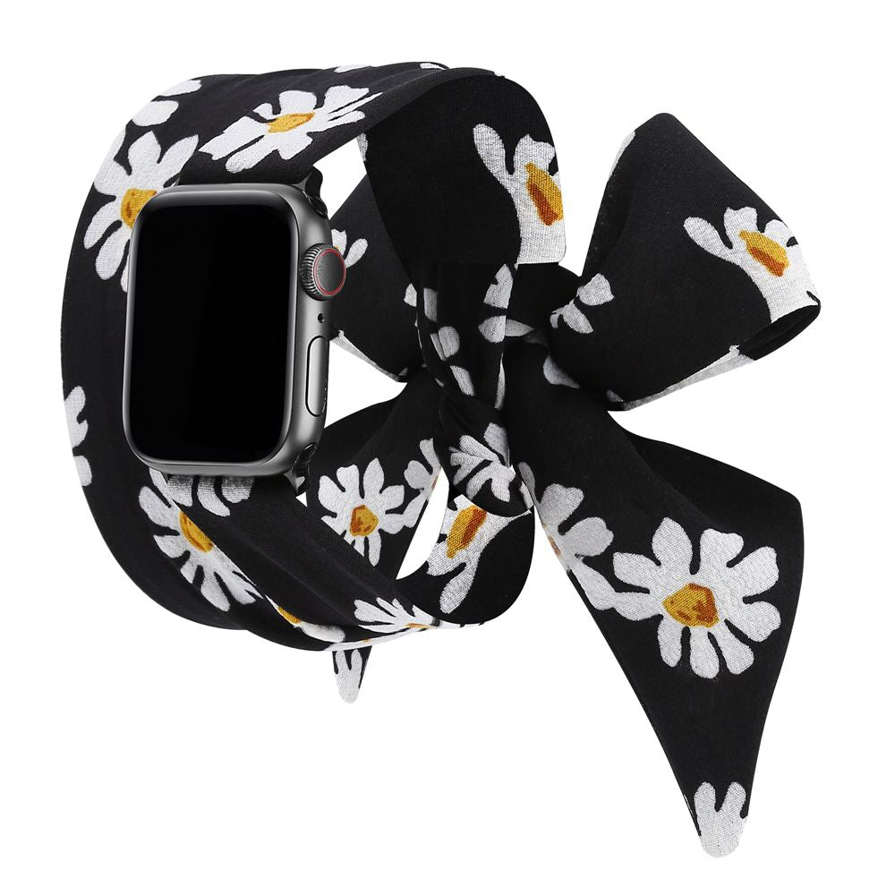 Toyouths Scarf Strap for iwatch Band 38/40/42/44mm Women Fashion Scarf Replacement Strap for Apple Watch SE Series 6 5 4 3 2 1