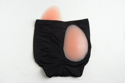Natral Silicone Pad Enhancer Fake Ass Panty Hip Butt Lifter Underwear Invisible Bottom Shaper Seamless Padded Shapewear Panties