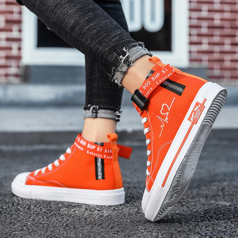 TYDZSMT Sneakers Fashion Women Canvas Shoes Breathable Flats Shoes High Top  2022 Spring Vulcanized Shoes Women Tenis Feminino