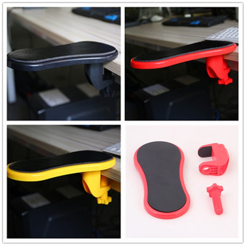 Computer armrest pad ergonomically adjustable PC wrist rest extender desk hand bracket home office wrist rotation bracket