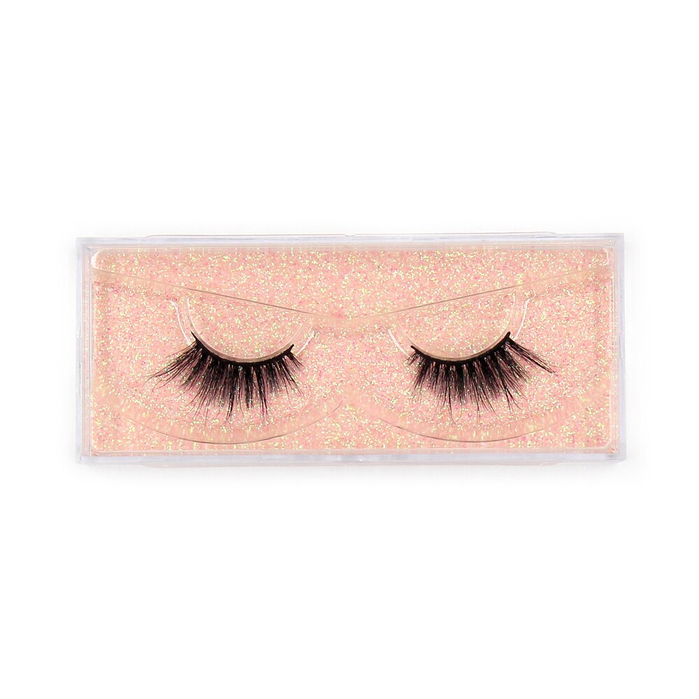LEHUAMAO Fluffy Mink Lashes Short Wispy Natural Eyelashes 15mm-18mm Hamdmade Real 3D Mink Eyelashes Makeup False Lashes