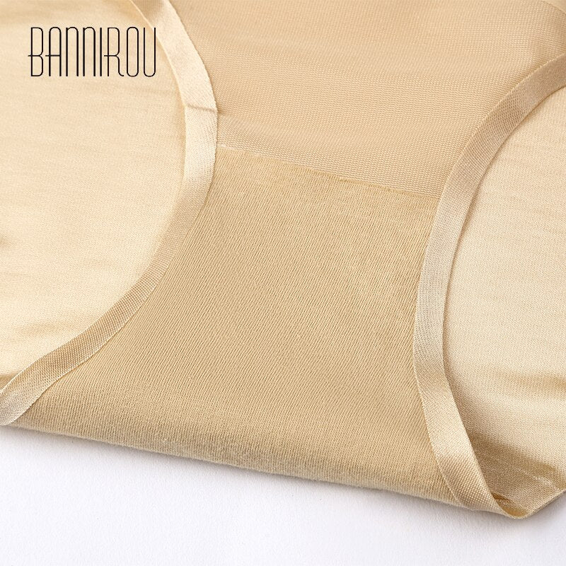 BANNIROU Slimming Underwear Panty Seamless Shaping Panties High Waist Breathable Body Shaper Tummy Shapers For Woman M-XXL 1 Pcs