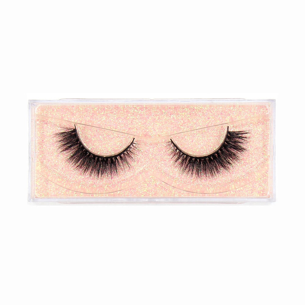 LEHUAMAO Fluffy Mink Lashes Short Wispy Natural Eyelashes 15mm-18mm Hamdmade Real 3D Mink Eyelashes Makeup False Lashes