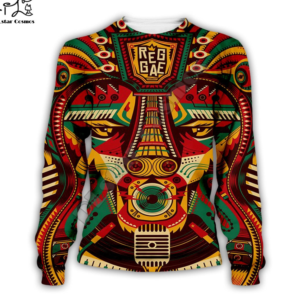 PLstar Cosmos Reggae Singer HipHop Legend Bob Marley Funny NewFashion Streetwear 3DPrint Zipper/Hoodies/Sweatshirts/Jacket A-11