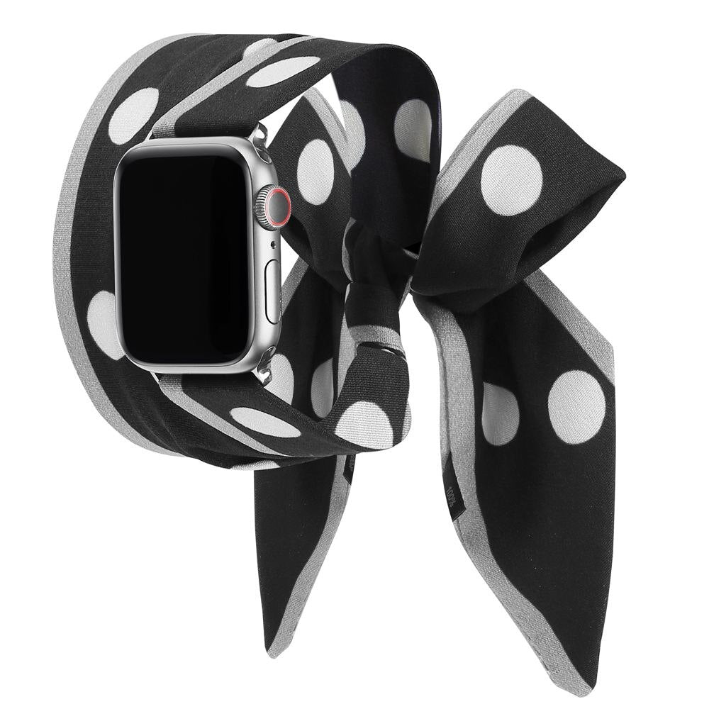Toyouths Scarf Strap for iwatch Band 38/40/42/44mm Women Fashion Scarf Replacement Strap for Apple Watch SE Series 6 5 4 3 2 1