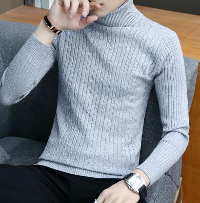 Zongke Thin White Turtleneck Men Sweater Pullover Men Clothing Korean Men Turtle Neck Spring Clothes M-3XL 2022
