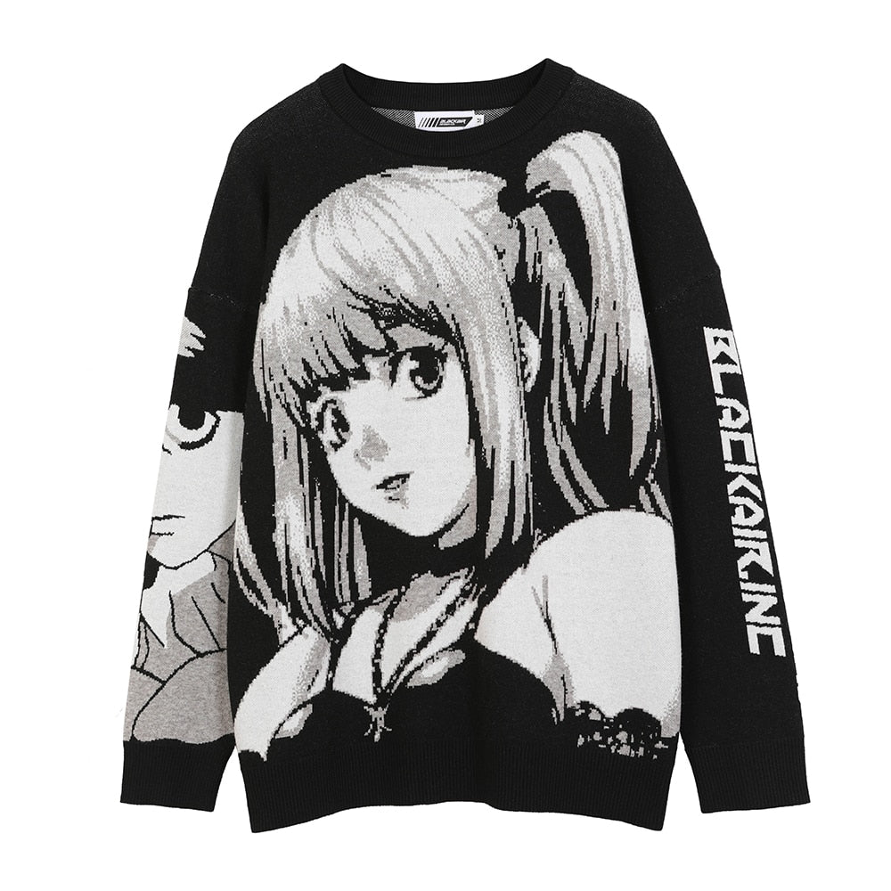 Knitted Harajuku Winter Clothes Women 2022 Oversized Sweaters y2k Grunge Long Sleeve Top Goth Fashion Japanese Kawaii Streetwear
