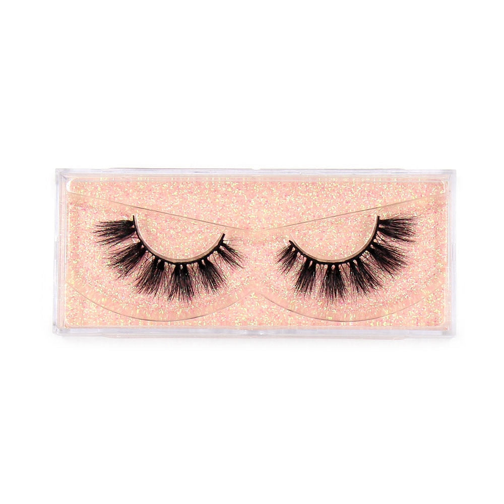 LEHUAMAO Fluffy Mink Lashes Short Wispy Natural Eyelashes 15mm-18mm Hamdmade Real 3D Mink Eyelashes Makeup False Lashes