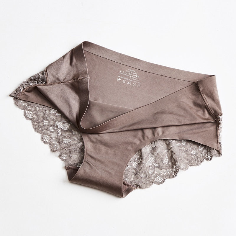 1 Pcs Panties For Woman Seamless Underwear Sexy Lace Briefs Solid Female Panties Underwear Women Sexy Lace Lingerie New BANNIROU