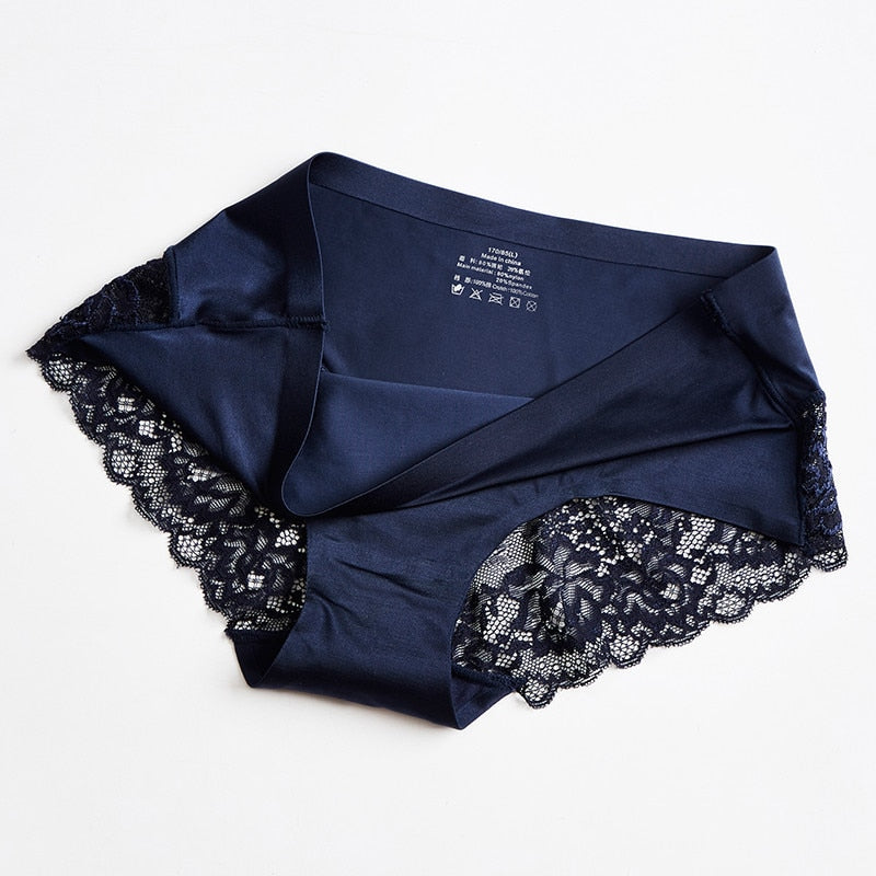 1 Pcs Panties For Woman Seamless Underwear Sexy Lace Briefs Solid Female Panties Underwear Women Sexy Lace Lingerie New BANNIROU