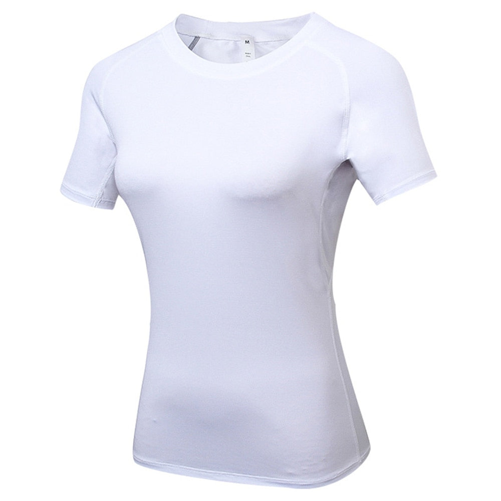 Gym T shirt Compression Tights Women's Sport Tshirt Quick Drying Rashguad Running Tops Fitness Tees Jogger Jogging Blouse Jersey