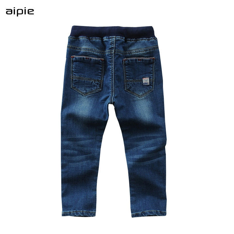 On sale Boy's Jeans Casual Solid Cotton 100% Denim Children's Jeans clothing For 3-14 Years Spring/Autumn wear