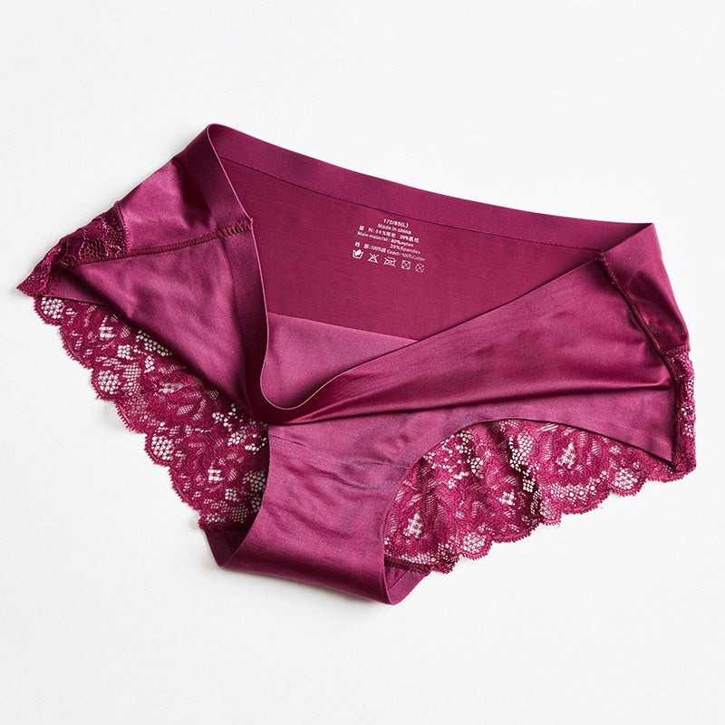 1 Pcs Panties For Woman Seamless Underwear Sexy Lace Briefs Solid Female Panties Underwear Women Sexy Lace Lingerie New BANNIROU