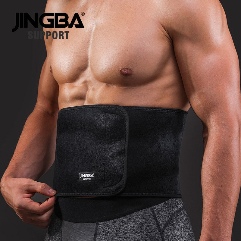 JINGBA SUPPORT Professional Adjustable Waist trimmer Slim fit Abdominal Waist sweat belt Waist back support belt Fitness