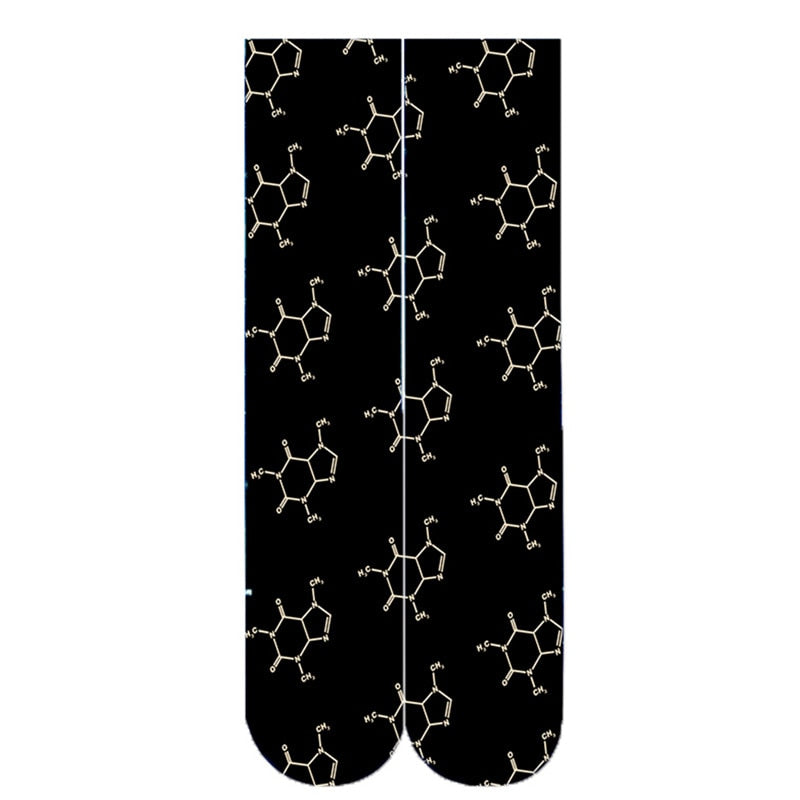 Leopard Snake Sexy Novelty Socks Women Funny Casual Cotton High Knee Socks Female Harajuku Happy Cartoon 3D Printed Men&#39;s Socks