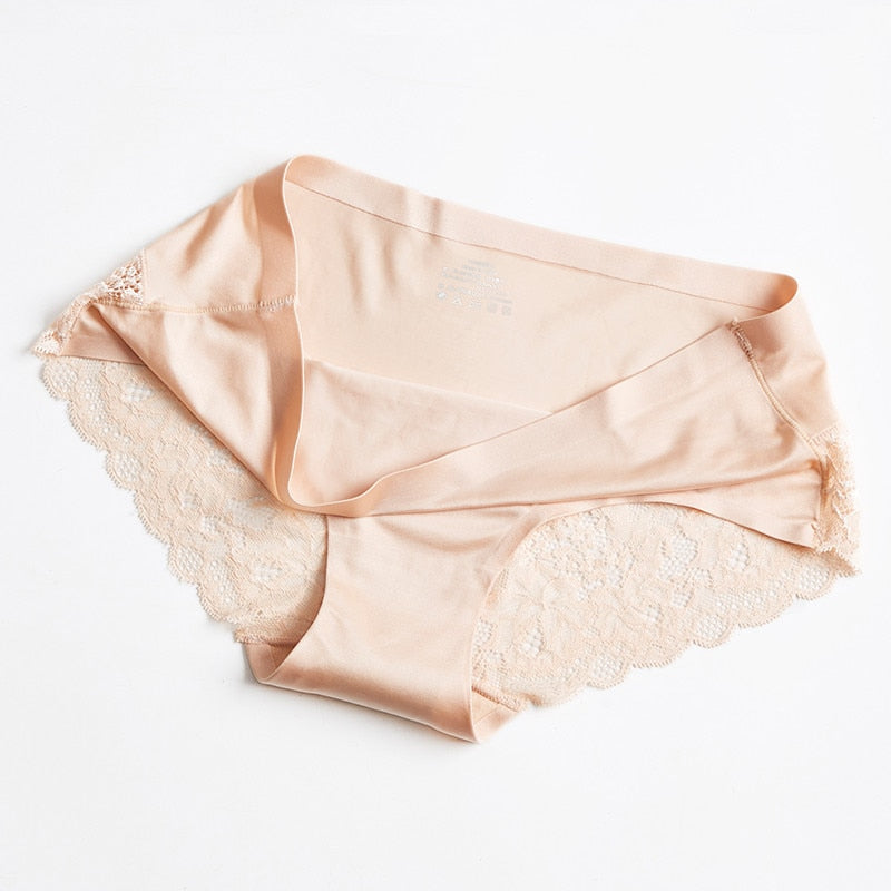 1 Pcs Panties For Woman Seamless Underwear Sexy Lace Briefs Solid Female Panties Underwear Women Sexy Lace Lingerie New BANNIROU