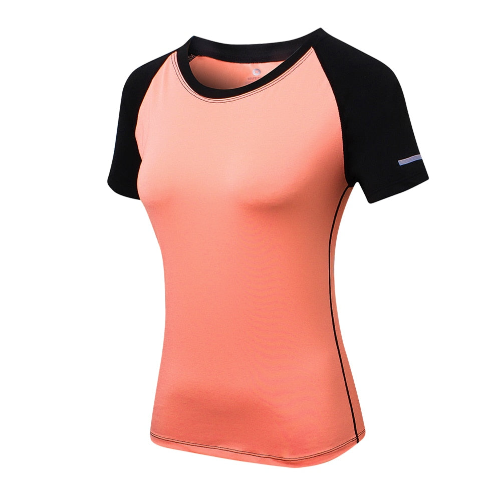 Gym T shirt Compression Tights Women's Sport Tshirt Quick Drying Rashguad Running Tops Fitness Tees Jogger Jogging Blouse Jersey