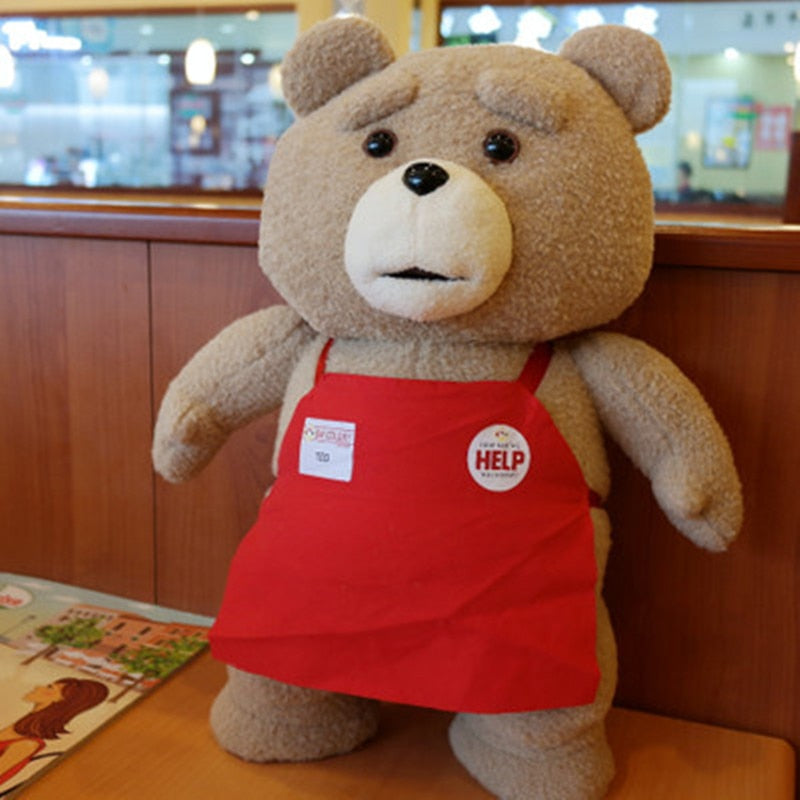 8 styles Movie Teddy Bear Ted 2 Plush Toys In Apron Soft Stuffed Animals Plush 45cm A birthday present for a good friend