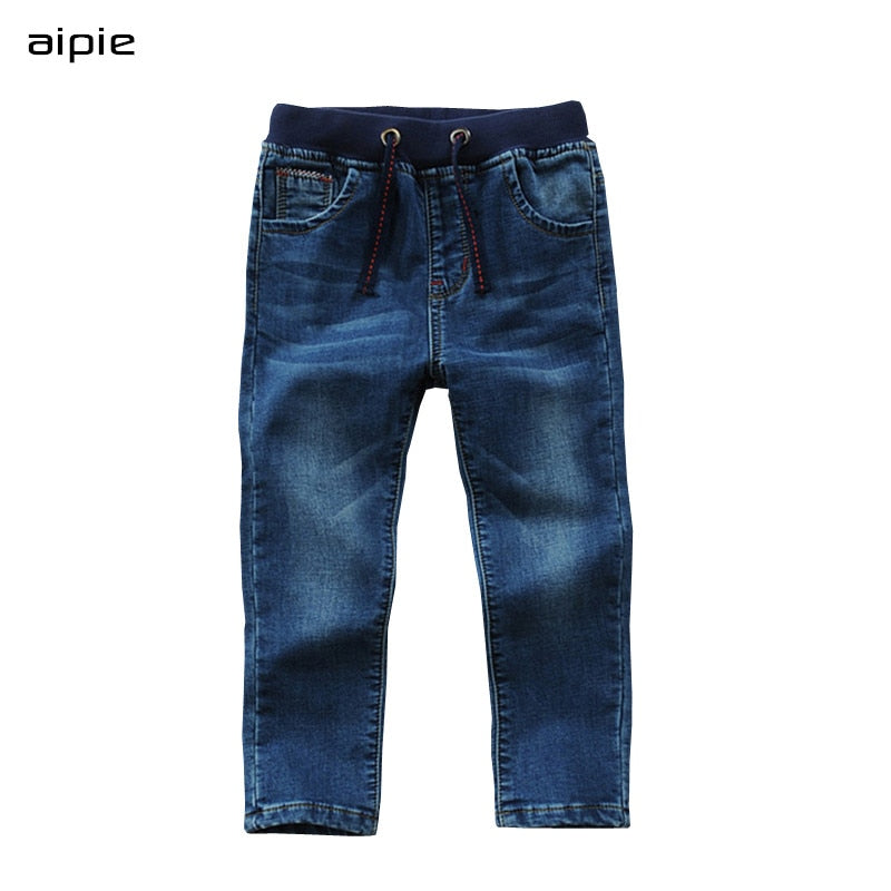 On sale Boy's Jeans Casual Solid Cotton 100% Denim Children's Jeans clothing For 3-14 Years Spring/Autumn wear
