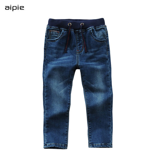 On sale Boy's Jeans Casual Solid Cotton 100% Denim Children's Jeans clothing For 3-14 Years Spring/Autumn wear