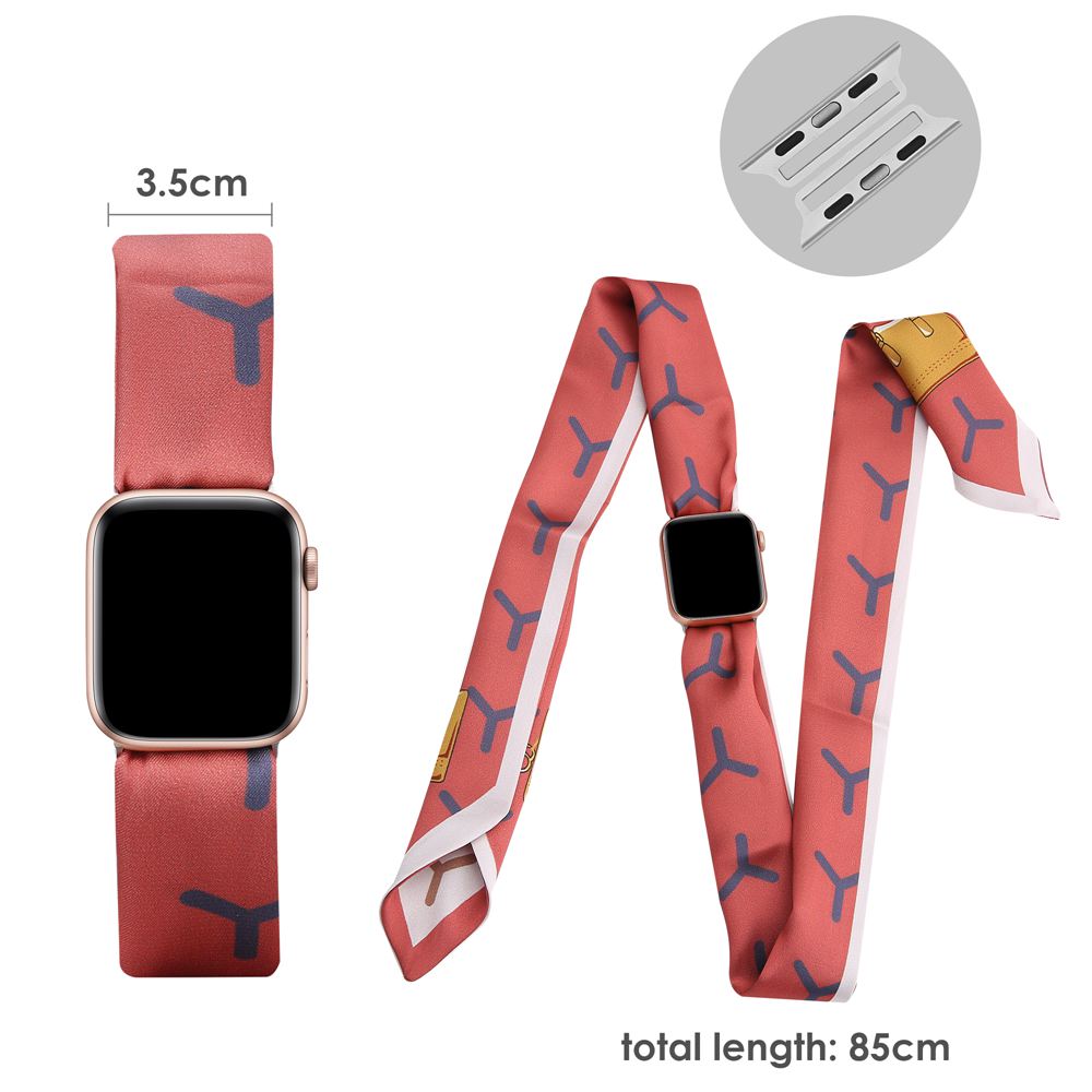 Toyouths Scarf Strap for iwatch Band 38/40/42/44mm Women Fashion Scarf Replacement Strap for Apple Watch SE Series 6 5 4 3 2 1