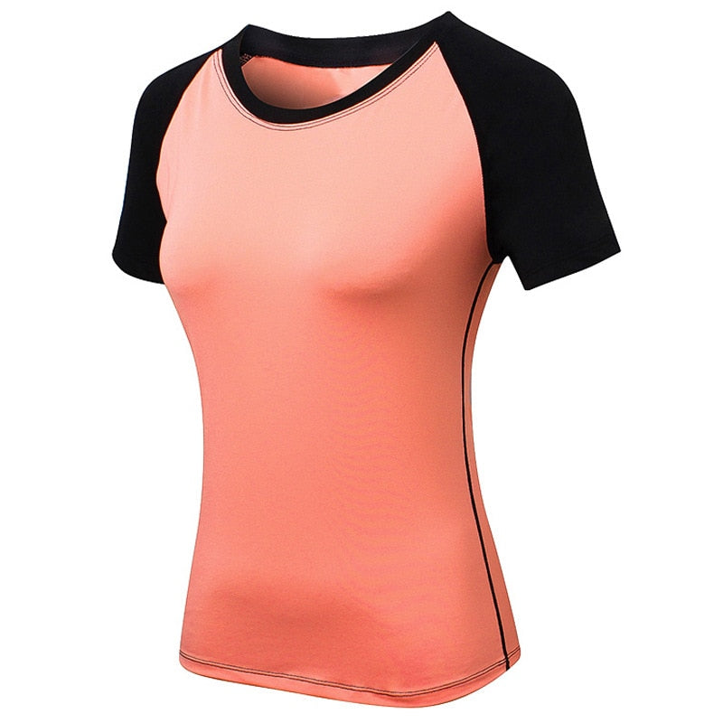 Gym T shirt Compression Tights Women's Sport Tshirt Quick Drying Rashguad Running Tops Fitness Tees Jogger Jogging Blouse Jersey