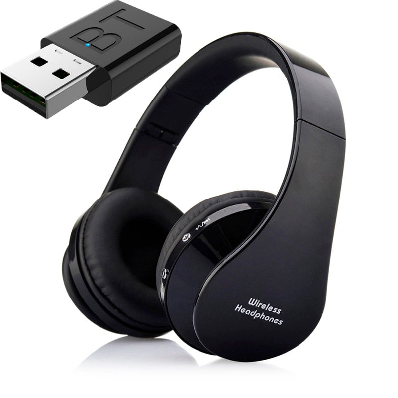 FLOVEME TV Bluetooth Headphones HiFi bluetooth headset Deep Bass Wireless Headphone with Transmitter Stick For TV Computer Phone