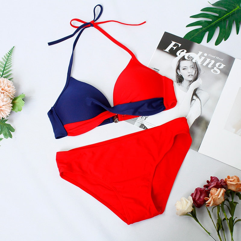 Sexy Bikini Push Up Swimwear Women Biquini Feminino 2022 Mujer Swimsuit Tanga Swimming Bathing Suit Bikinis Set 3XL