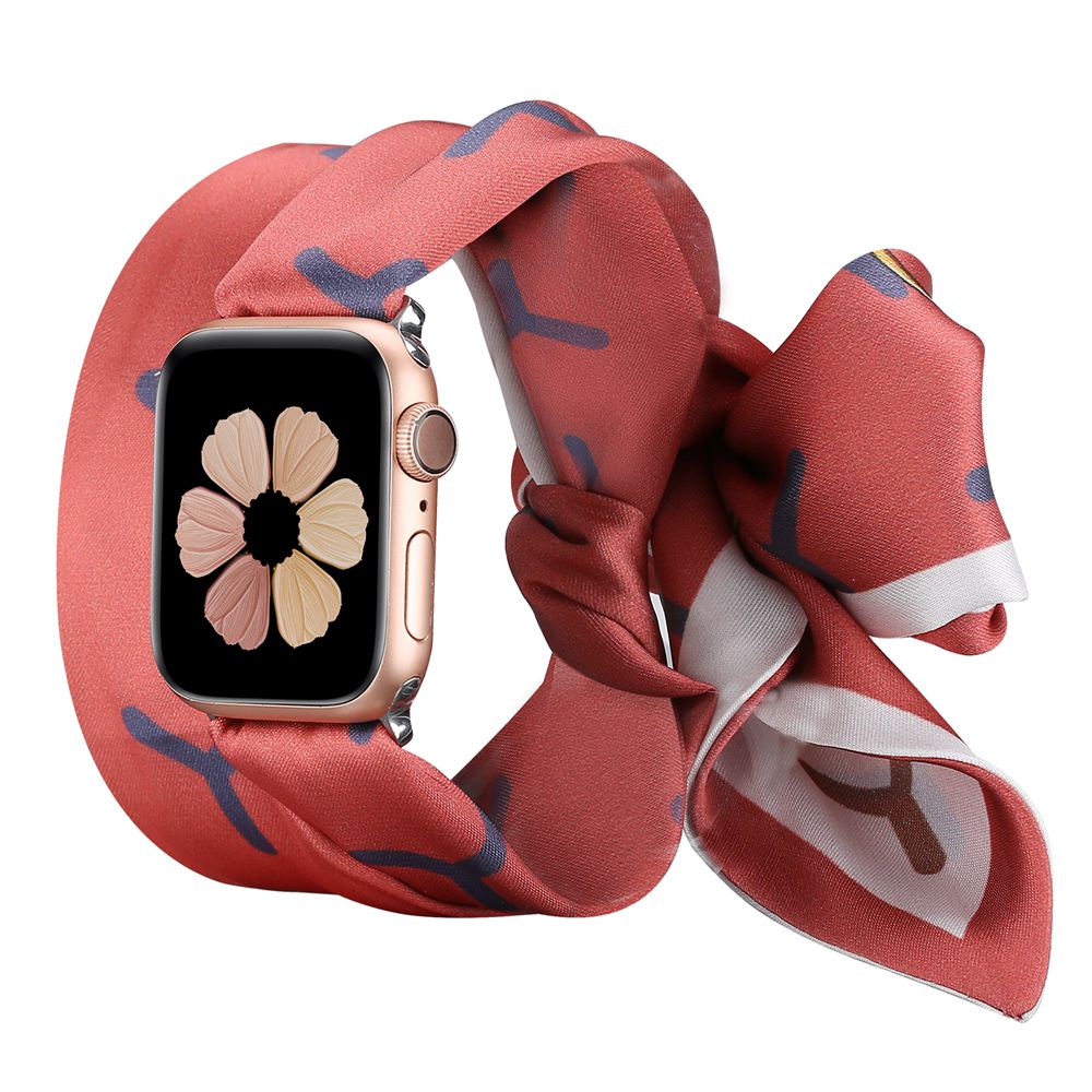 Toyouths Scarf Strap for iwatch Band 38/40/42/44mm Women Fashion Scarf Replacement Strap for Apple Watch SE Series 6 5 4 3 2 1