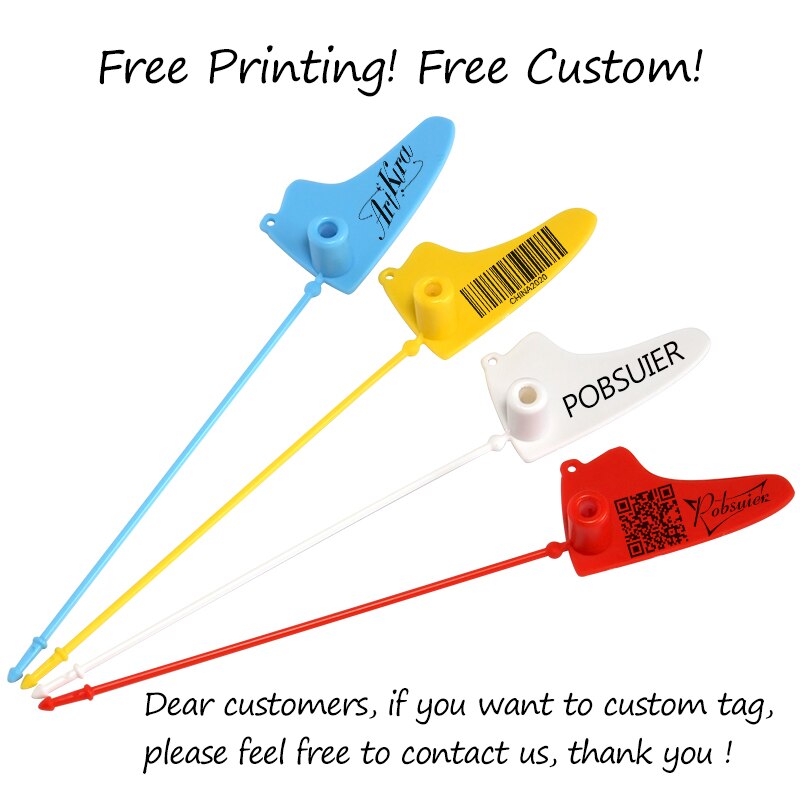 100 Custom Logo on AJ Labels Tags Off Disposable White Plastic Brand Printed Hang Label Tag for Sneakers Air Shoes 160mm/6.3"