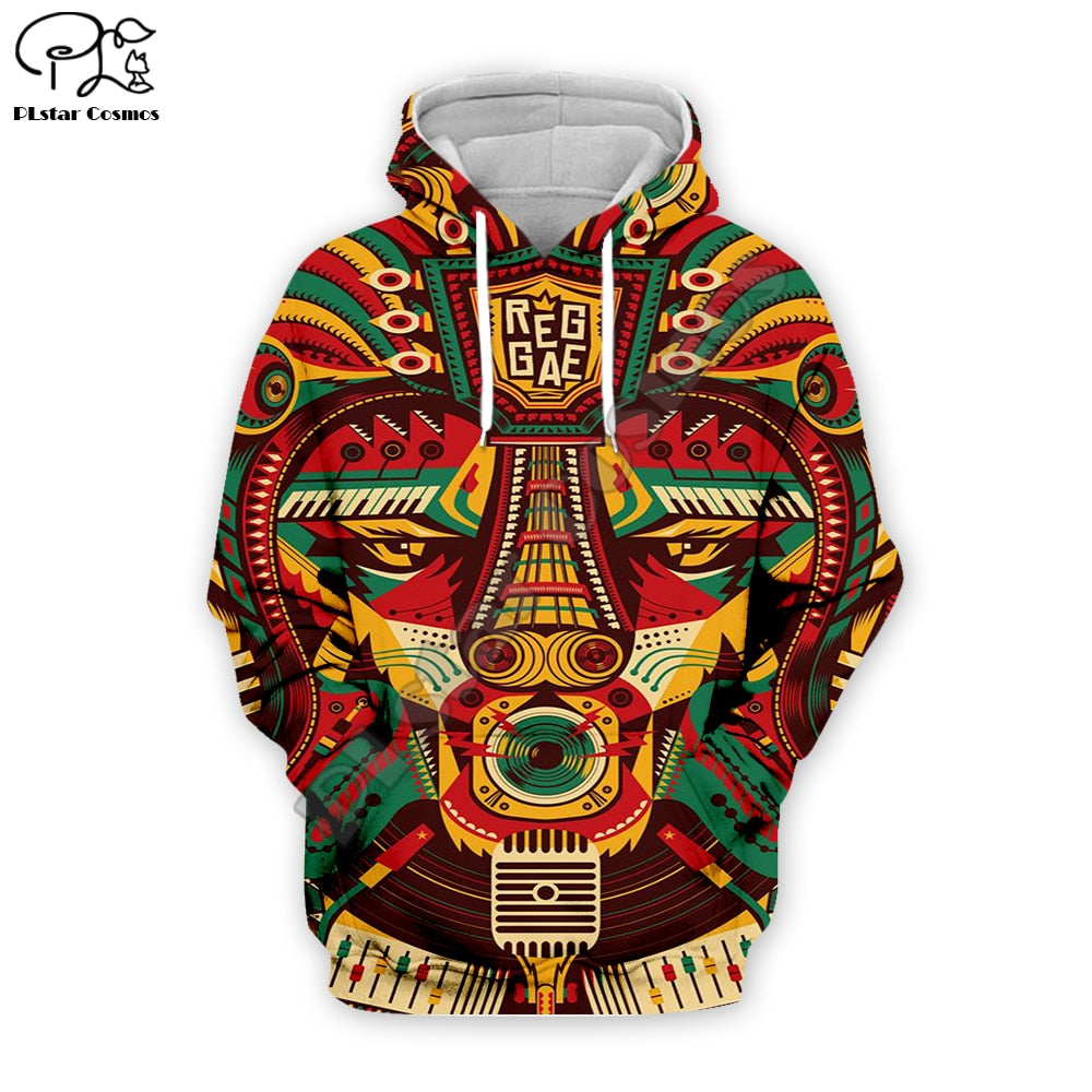 PLstar Cosmos Reggae Singer HipHop Legend Bob Marley Funny NewFashion Streetwear 3DPrint Zipper/Hoodies/Sweatshirts/Jacket A-11
