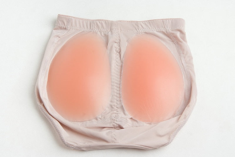 Natral Silicone Pad Enhancer Fake Ass Panty Hip Butt Lifter Underwear Invisible Bottom Shaper Seamless Padded Shapewear Panties