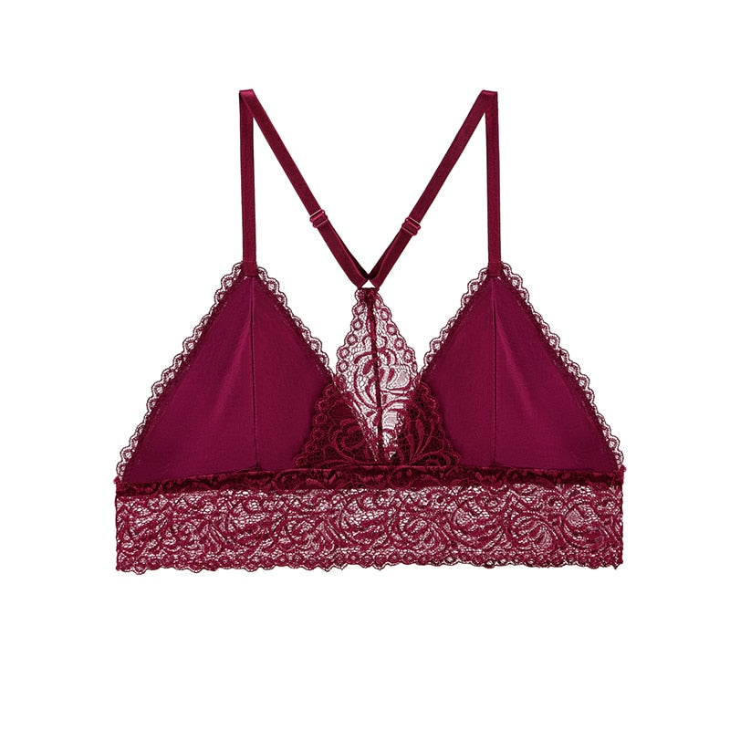 Lace Sexy Bra French Style Lingerie Wireless Thin Underwear Sexy Bralette Soft Push Up Bras For Women Free Shipping New BANNIROU