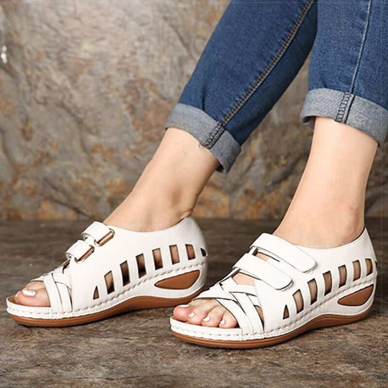 2022 Casual Heels Sandals Shoes Women Sandals Soft Wedges Shoes For Women Summer Sandals Female Wedge Sandalias Mujer