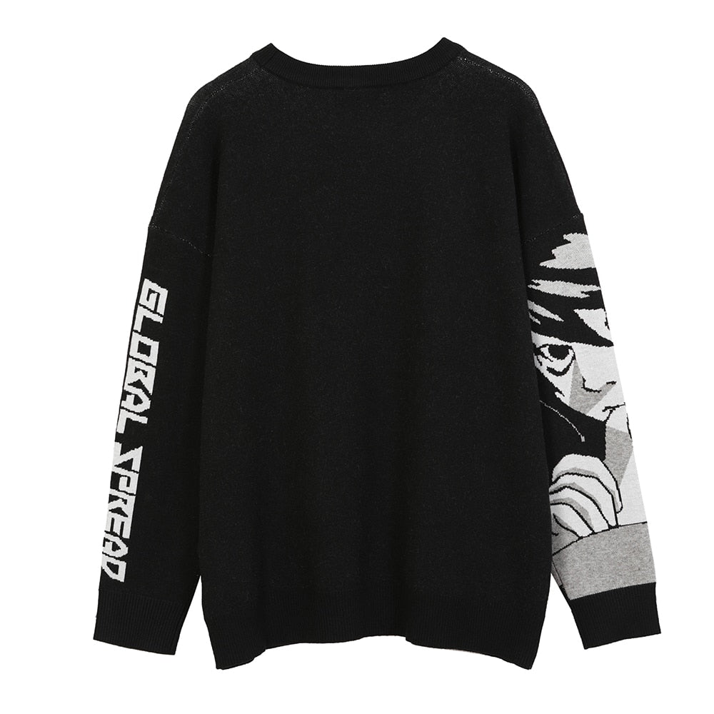 Knitted Harajuku Winter Clothes Women 2022 Oversized Sweaters y2k Grunge Long Sleeve Top Goth Fashion Japanese Kawaii Streetwear