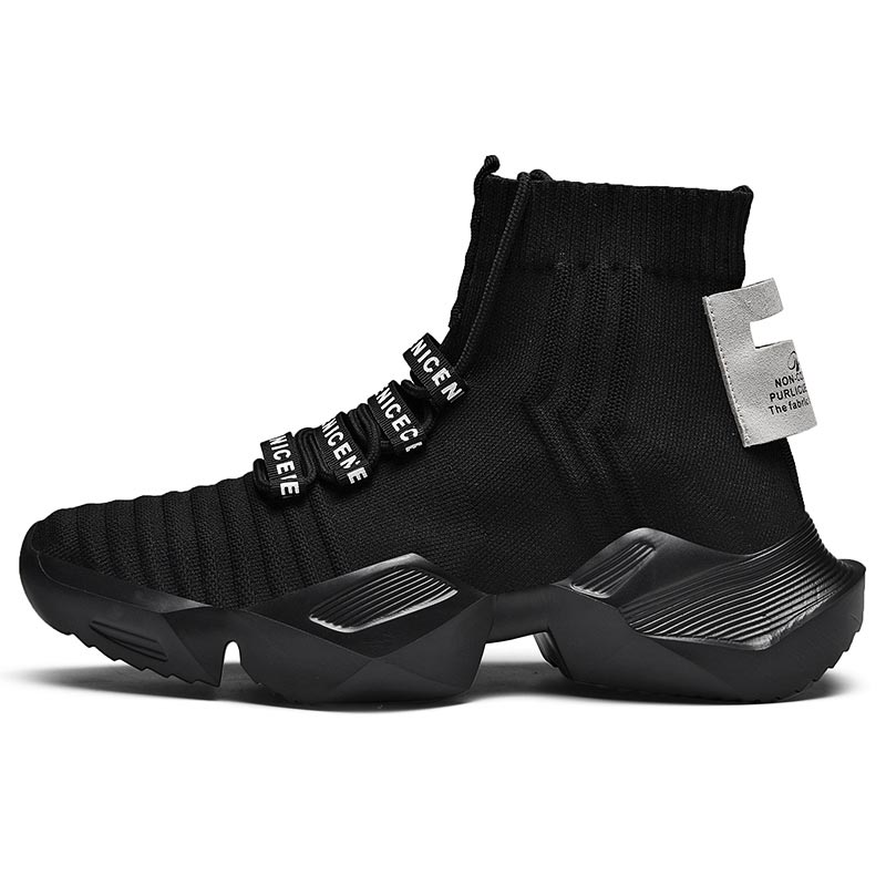 Oversize High Top Platform Men's Shoes Sport Sneakers Socks Mens Running Shoes Men Sports Sneakers Non-slip Breathable GMB-0155