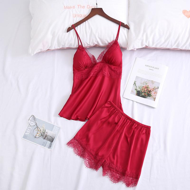 Lace Sexy Kimono Bathrobe Gown Satin Women Pink Sleepwear Casual Spring Summer New Nightwear Intimate Lingerie Homewear