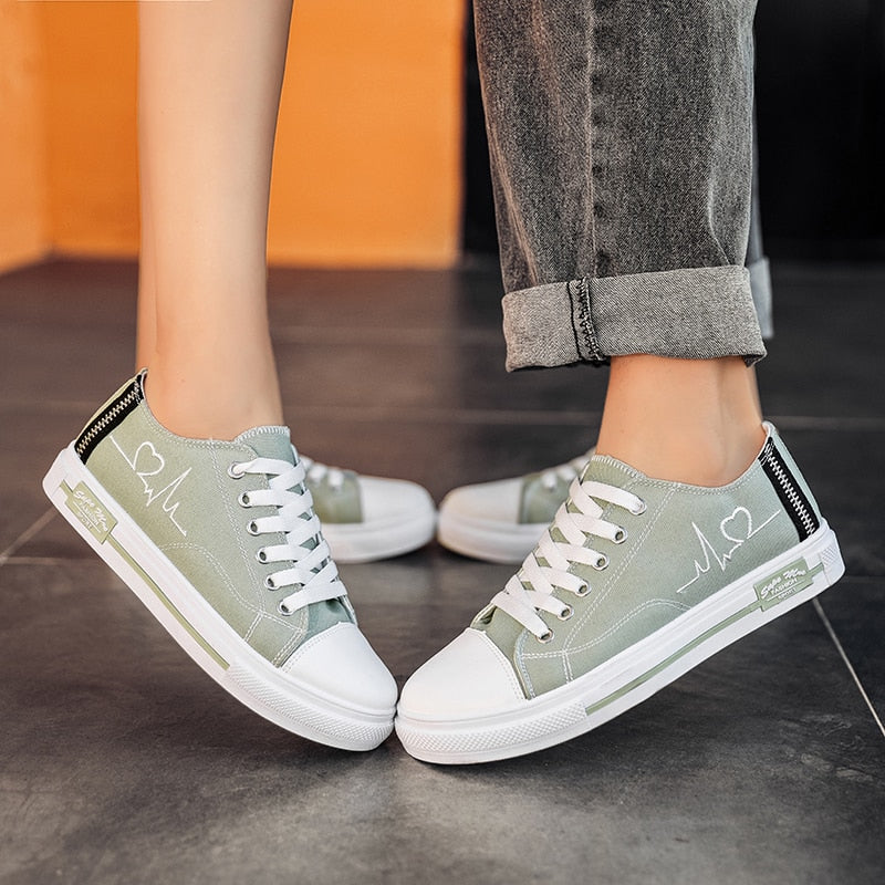 TYDZSMT Sneakers Fashion Women Canvas Shoes Breathable Flats Shoes High Top  2022 Spring Vulcanized Shoes Women Tenis Feminino
