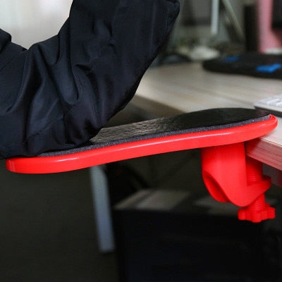 Computer armrest pad ergonomically adjustable PC wrist rest extender desk hand bracket home office wrist rotation bracket