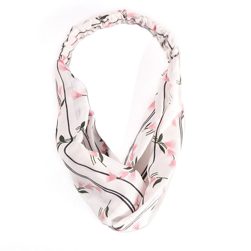 Fashion Women Girls Summer Bohemian Hair Bands Print Headbands Vintage Cross Turban Bandage Bandanas HairBands Hair Accessories
