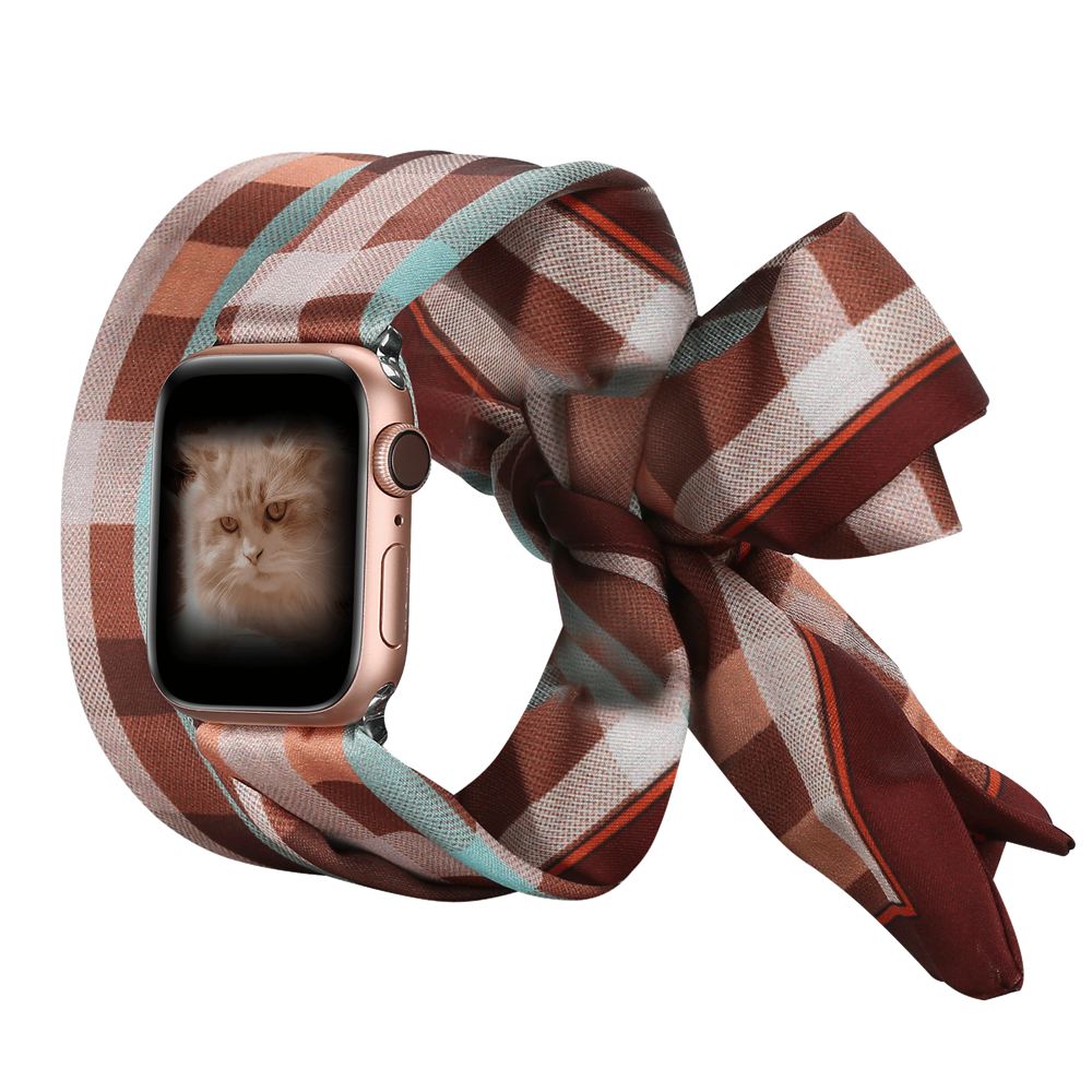 Toyouths Scarf Strap for iwatch Band 38/40/42/44mm Women Fashion Scarf Replacement Strap for Apple Watch SE Series 6 5 4 3 2 1