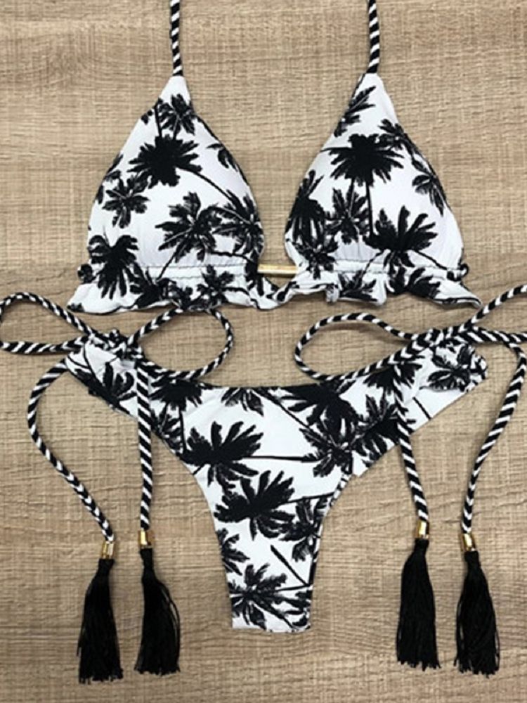 2019 Women Print Bikini Set Push-up Swimsuit New Summer Sexy Swimwear Triangle Bathing Suit Swimming Suit Biquini