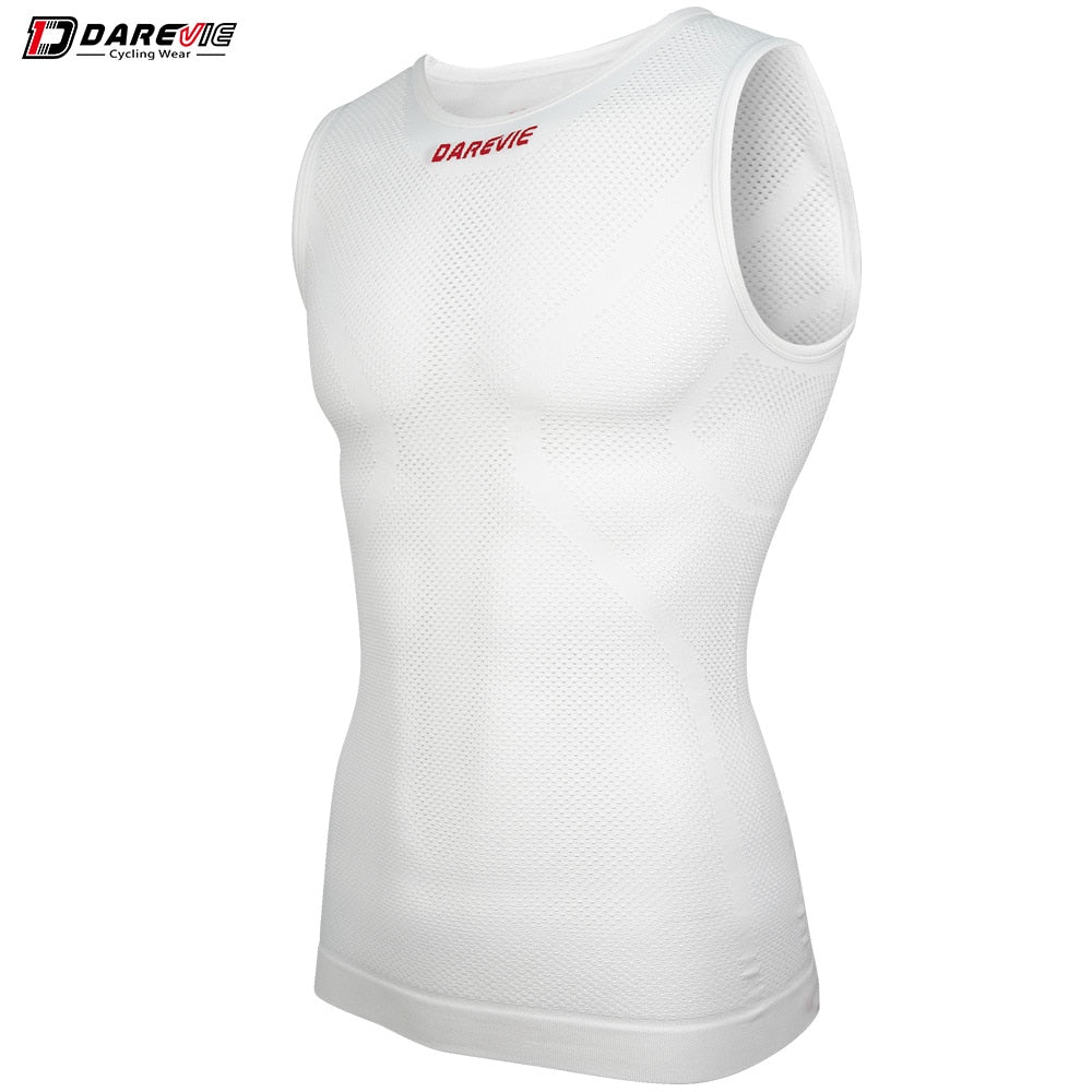 DAREVIE Cycling Vest Compression Seamless First Layer Man 4 Way Strech Undershirt Cycling Fitness GYM Men Wome Cycling Underwear